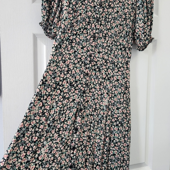 Free People Floral Maxi Dress - Black and White - Picture 3 of 10